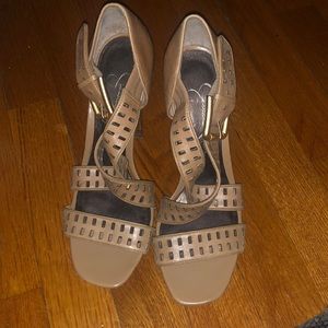Tan sandals. Size 6